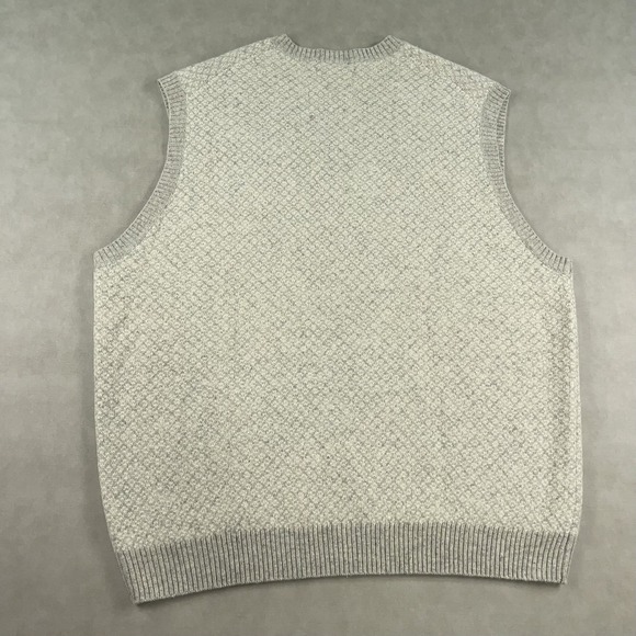 Brooks Brothers Men's XL 100% Camel Hair Sweater Vest Knit Preppy Oatmeal - Picture 2 of 8